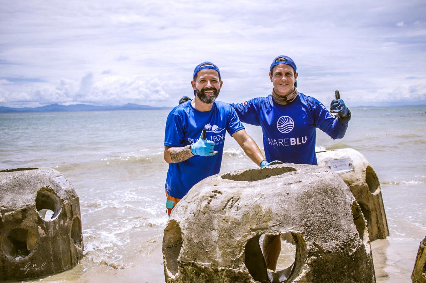 César Vargas and Geronimo Ciuitti of Mareblu and the reefs