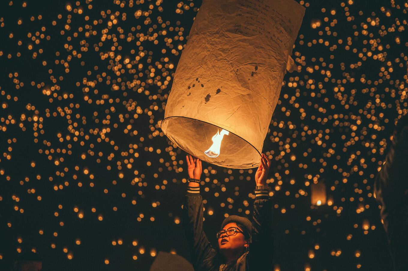 Thailand, lanterns. Photo by Austin Neill.