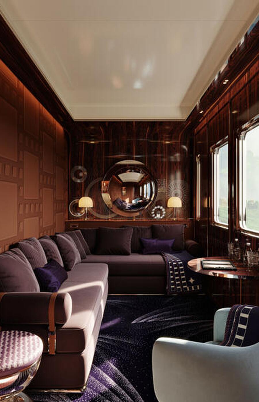 Interiors of the Orient Expres La Dolce Vita