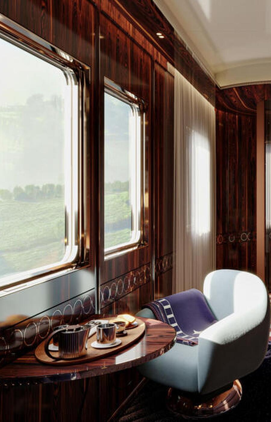 Interiors of the Orient Expres La Dolce Vita